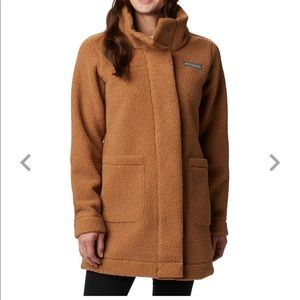 Columbia Women’s Panorama Long Sherpa Jacket, Black, Size S